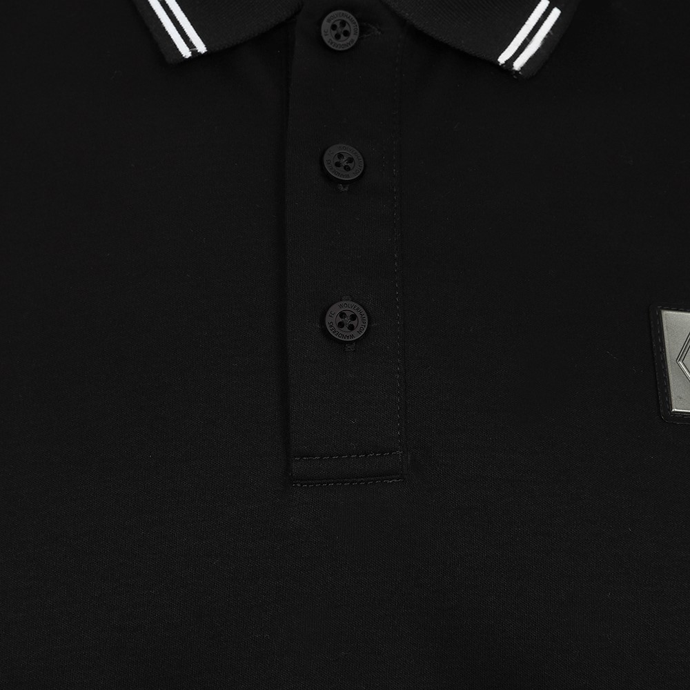 Molineux Tipped Polo - Black