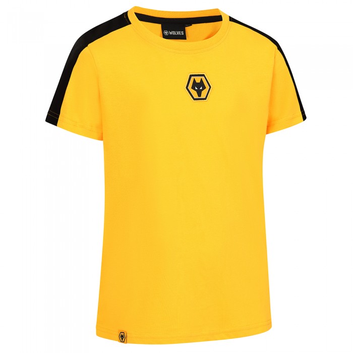 Essentials Contrast Panel T-Shirt - Gold - Kids