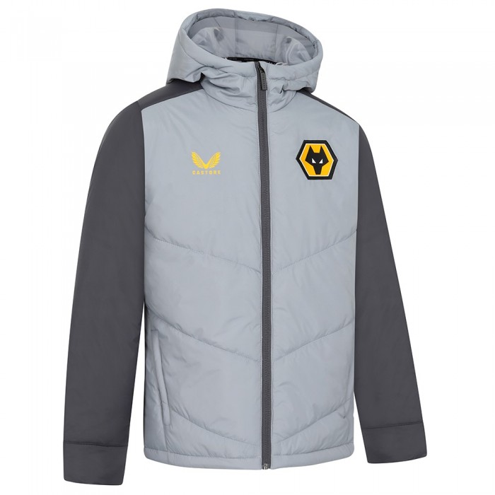 2023-24 Wolves Training Padded Bench Jacket - Jnr