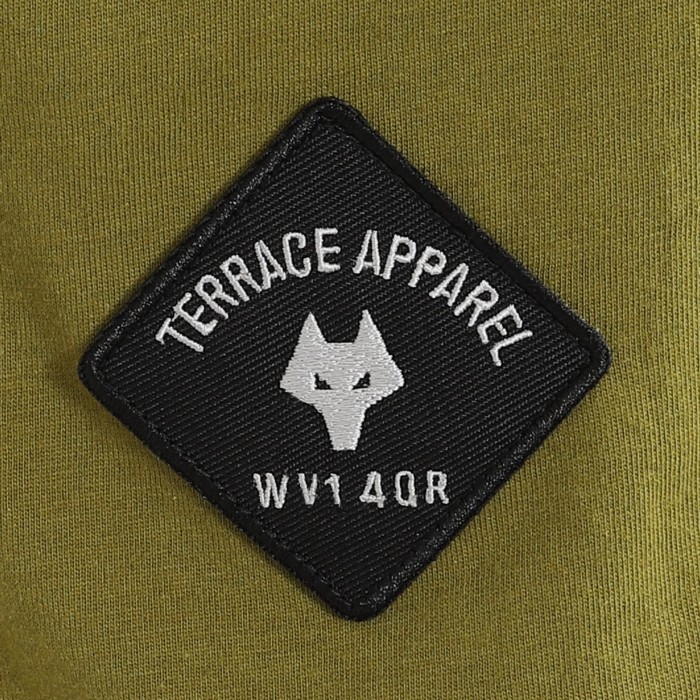 Terrace Tipped Cuff T-Shirt - Khaki