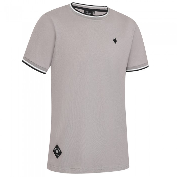 Terrace Tipped Cuff T-Shirt - Grey