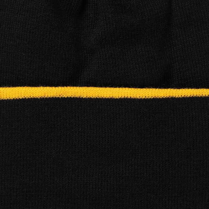 Tipped Cuff Knitted Hat - Black