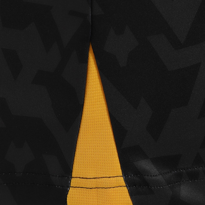 2024-25 Pre Match T-Shirt - Black/Gold - Womens