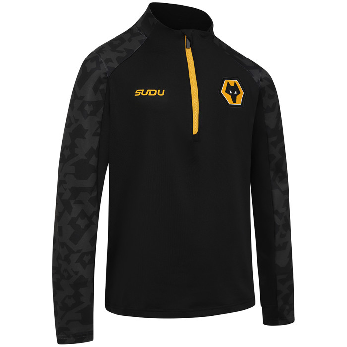 2024-25 Pre Match 1/4 Zip - Black/Gold - Junior