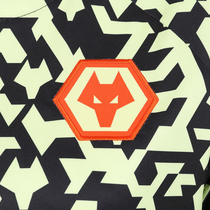 2024-25 Pre Match T-Shirt - Black/Lime - Womens