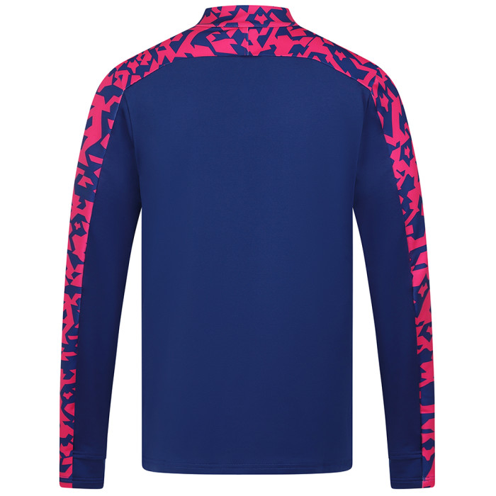 2024-25 Pre Match 1/4 Zip - Blue/Pink
