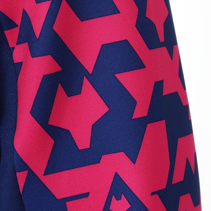 2024-25 Pre Match 1/4 Zip - Blue/Pink