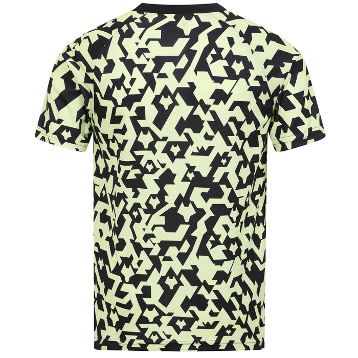 2024-25 Pre Match T-Shirt - Black/Lime - Junior