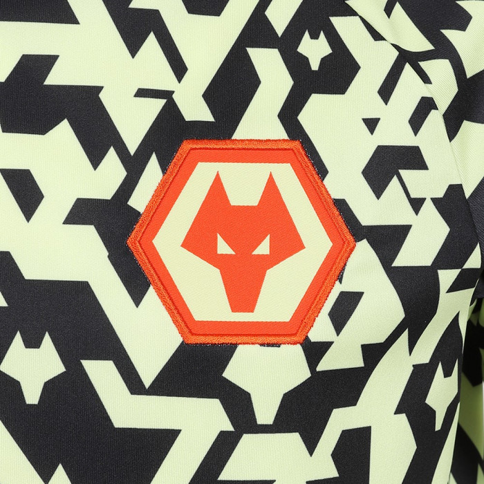 2024-25 Pre Match T-Shirt - Black/Lime - Junior