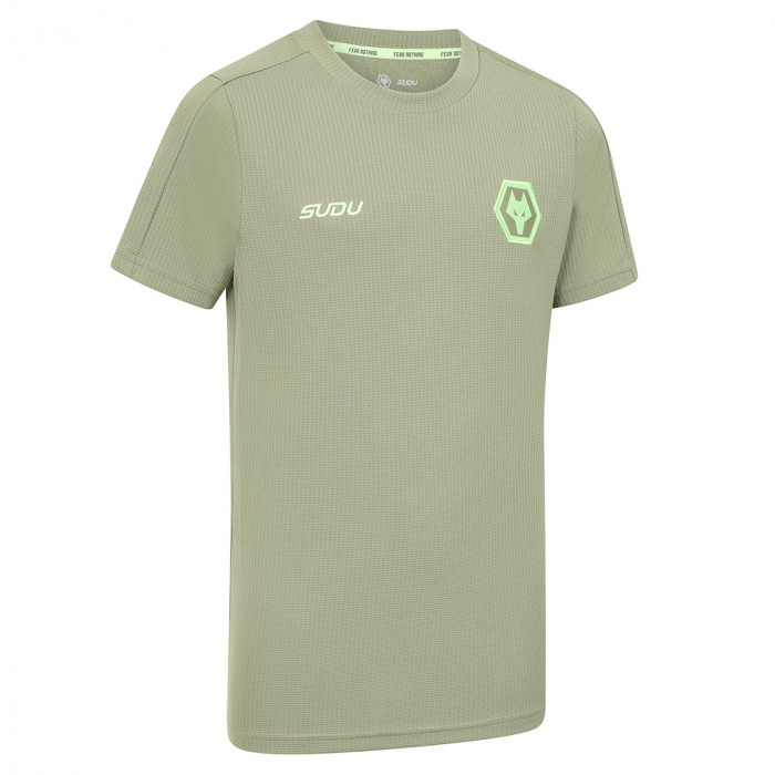 2025-26 Players Travel T-Shirt - Khaki - Junior