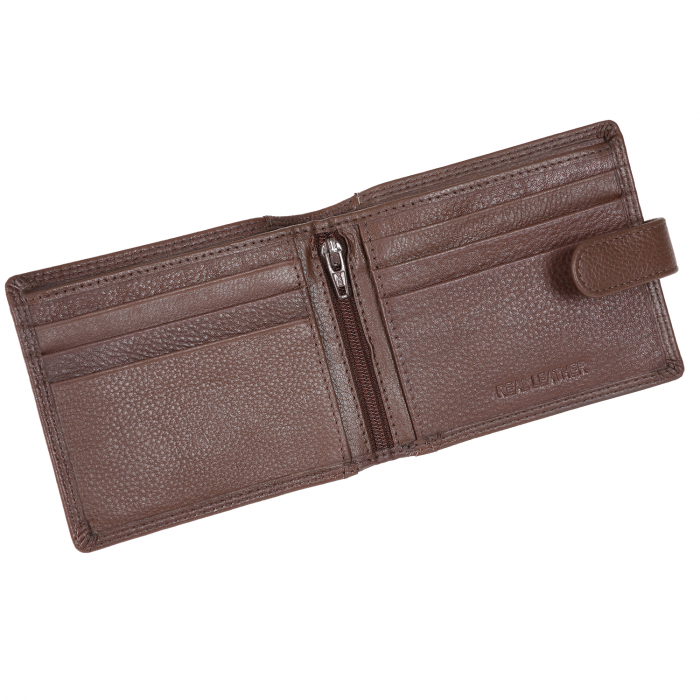 Boxed Leather Wallet - Brown
