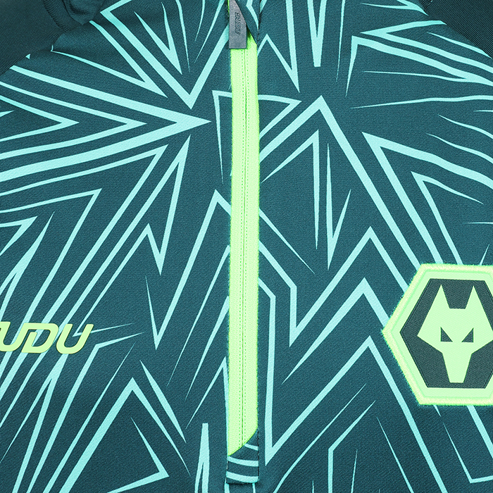 2025-26 Away Pre Match 1/4 Zip - Dark Green Junior