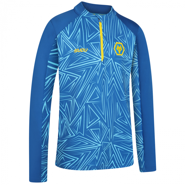 2025-26 3rd Pre Match 1/4 Zip - Blue - Junior