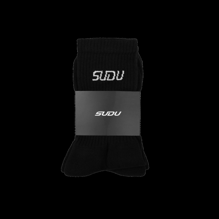 SUDU Coaches Crew Socks (2 pack) - Black