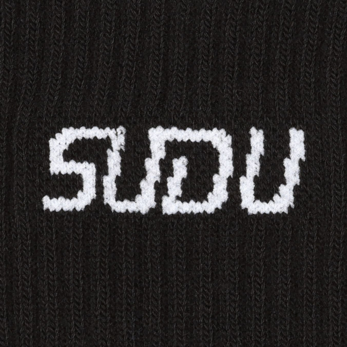 SUDU Coaches Crew Socks (2 pack) - Black
