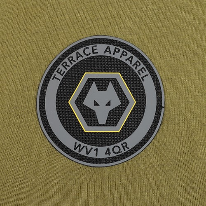 Terrace Wolf Head T-Shirt - Kahki