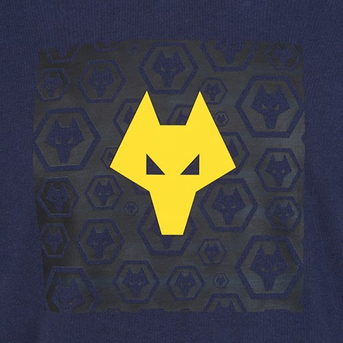 Terrace Wolf Head T-Shirt - Navy