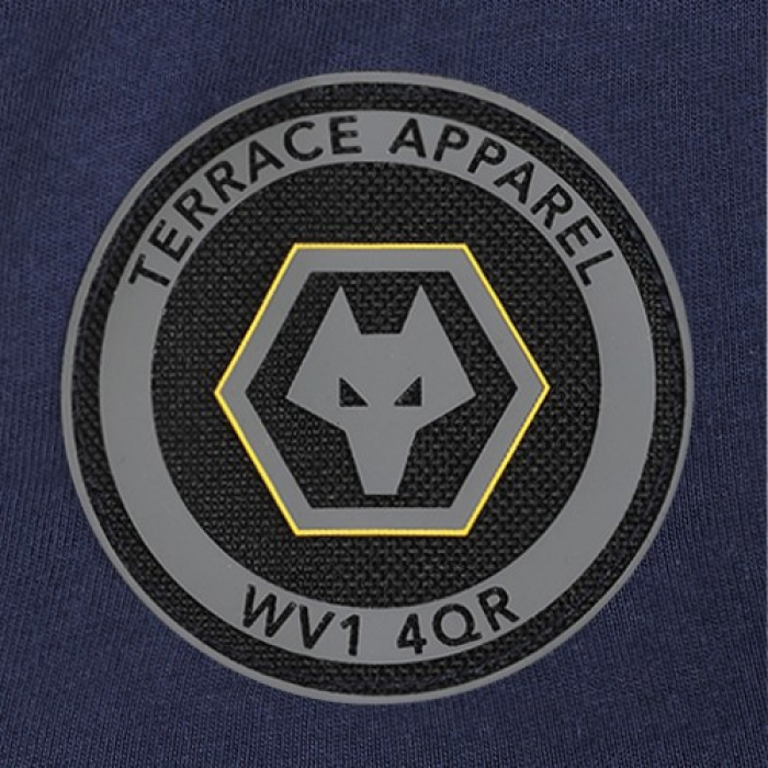 Terrace Wolf Head T-Shirt - Navy