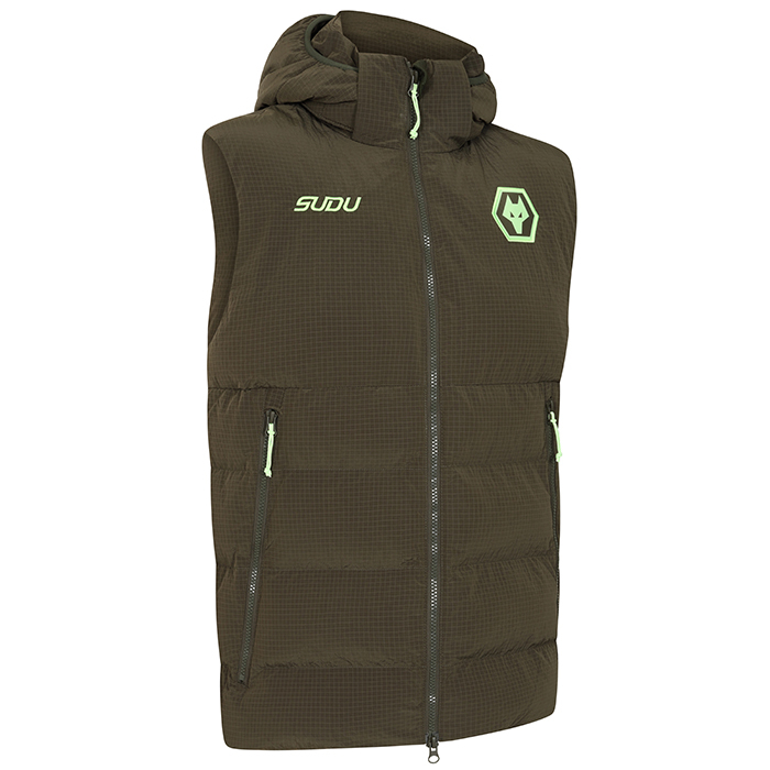 2025-26 Players Travel Gilet - Dark Khaki