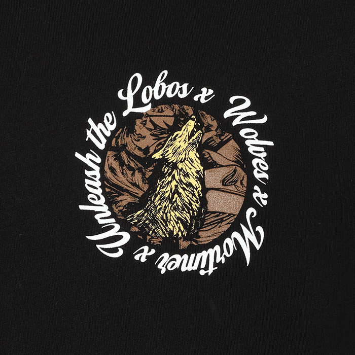 Unleash The Lobos T-Shirt- Black
