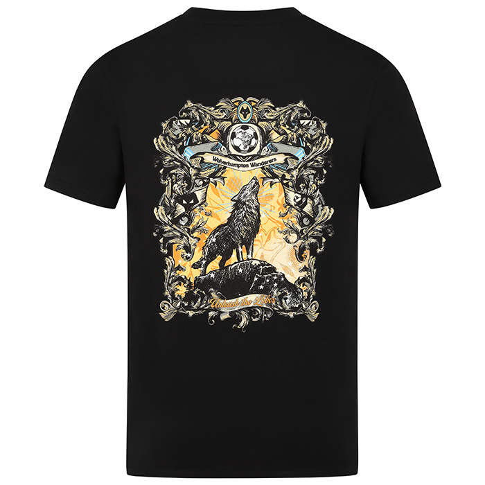 Unleash The Lobos T-Shirt- Black