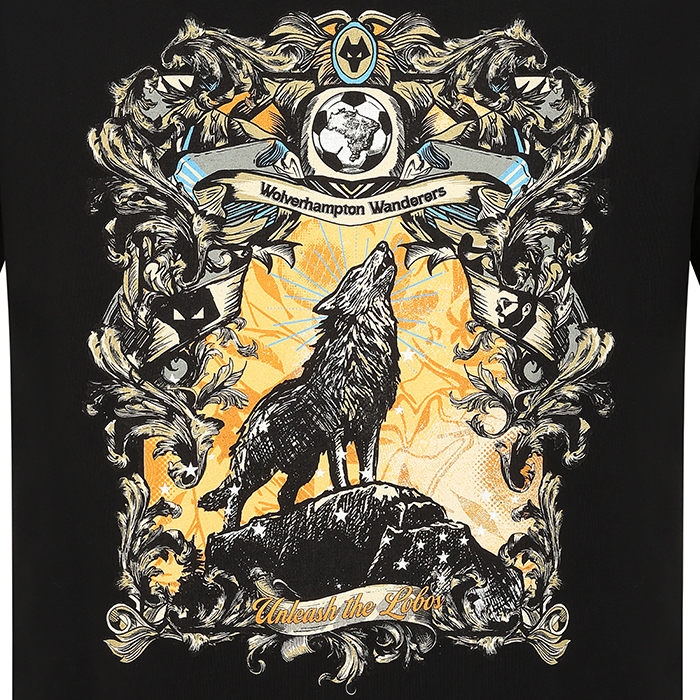 Unleash The Lobos T-Shirt- Black