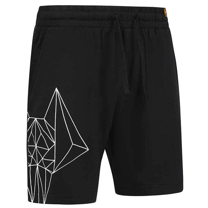 Graphic Print Pyjama Set - Black