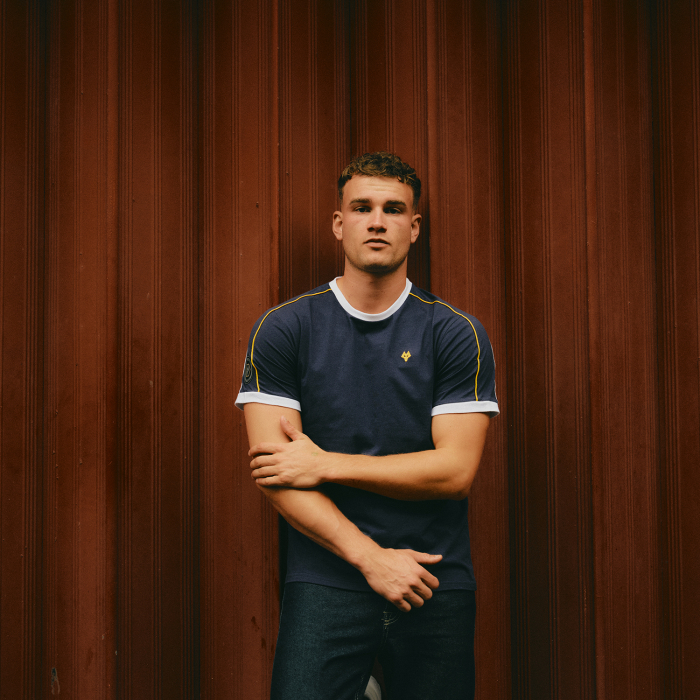 Terrace Ringer T-Shirt -Navy