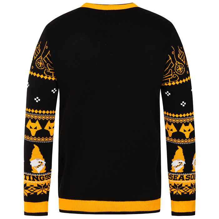 Gnome Wrap Christmas Jumper - Gold