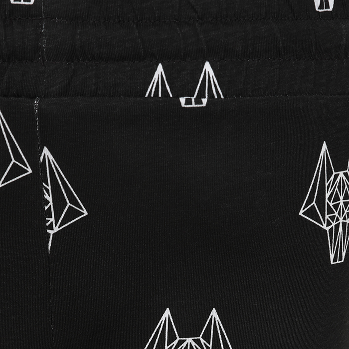 Graphic Print Pyjama Set - Kids - Black