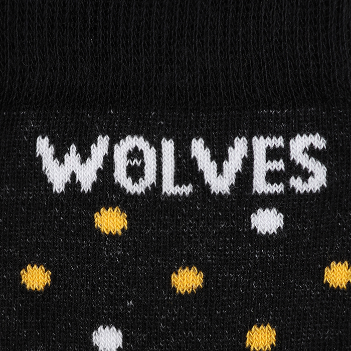 Polka Wolfhead Sock