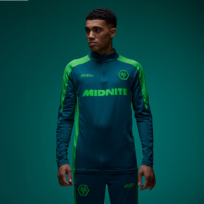 2026-27 Wolves Players Training 1/4 Zip - Green