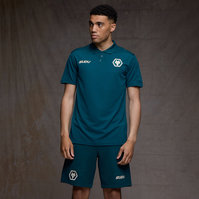 2026-27 Wolves Players Travel Polo - Deep Teal