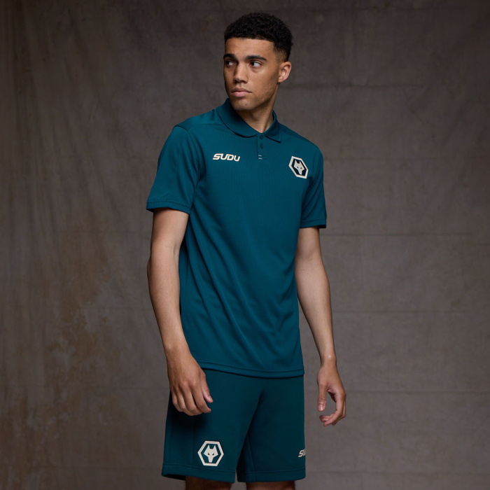 2026-27 Wolves Players Travel Polo - Deep Teal