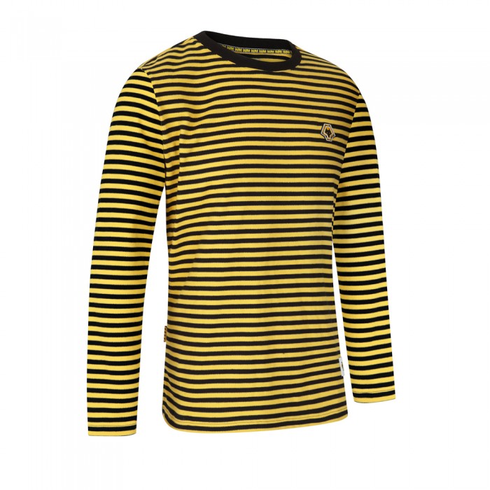 Wolves Fashion Striped long Sleeved Top