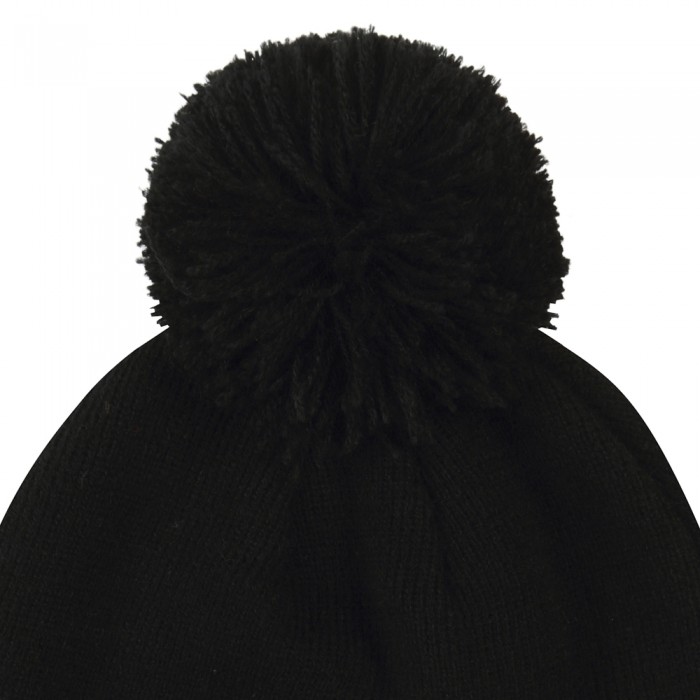 Premium Logo Bobble Hat - Black - Kids