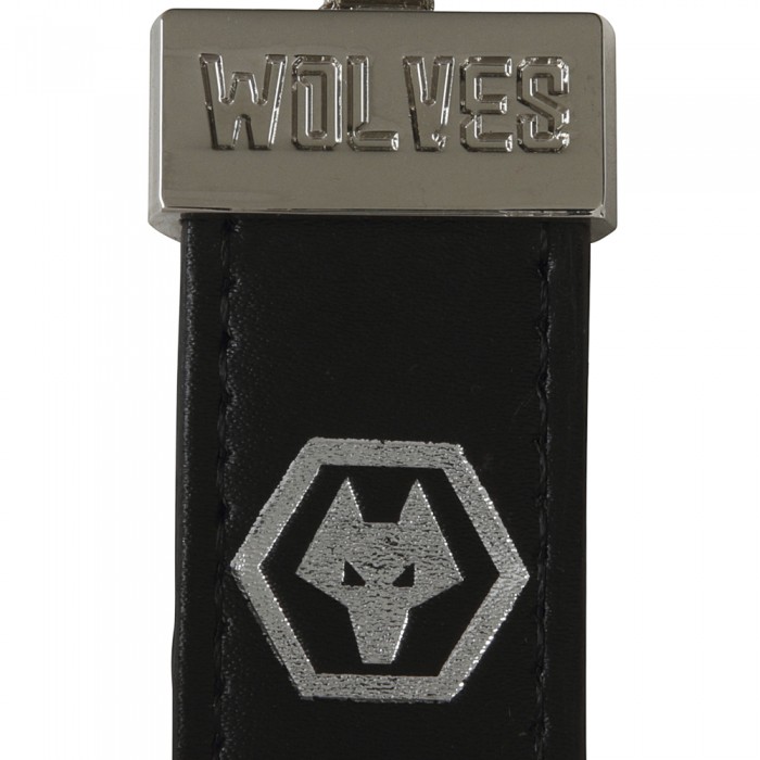 Debossed Leather Keyring