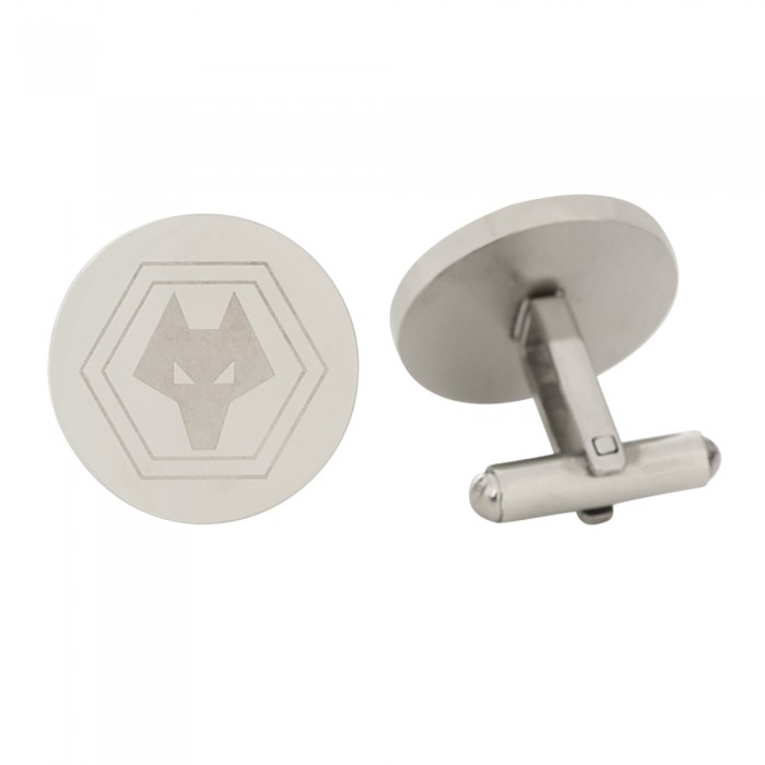 Round Crest Cufflinks - Stainless Steel