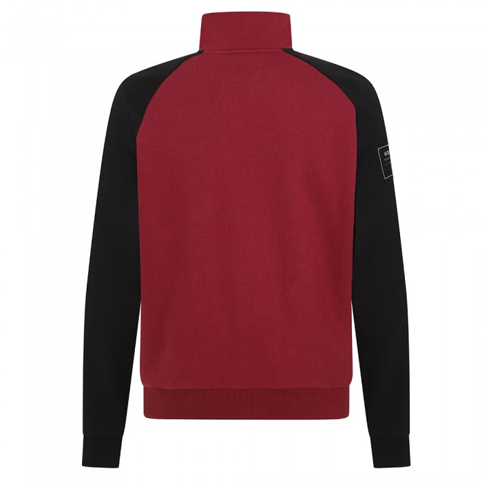 Terrace 1/4 Zip Pocket Sweat - Burgundy