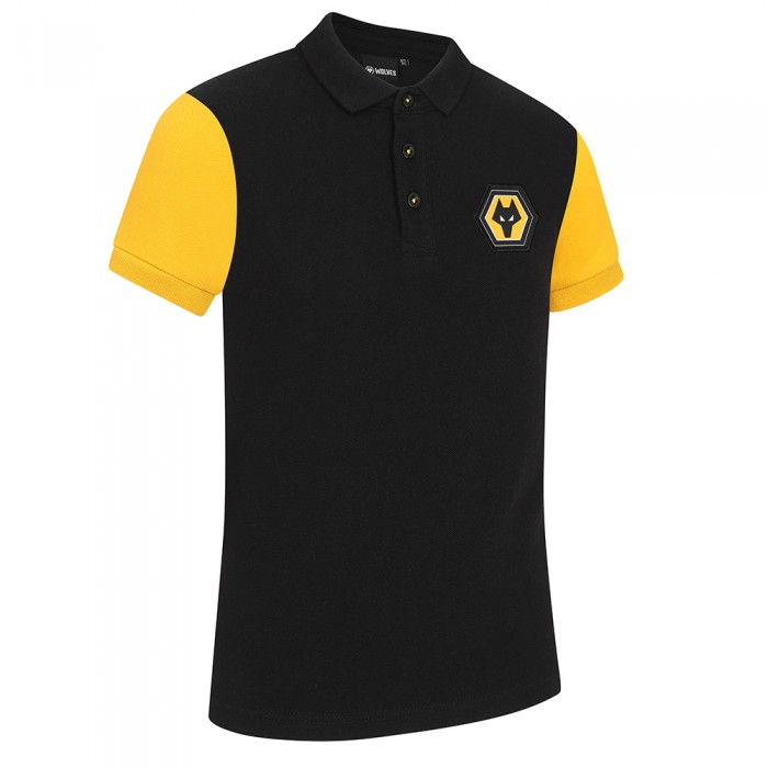 Essentials Crest Polo - Black - Kids