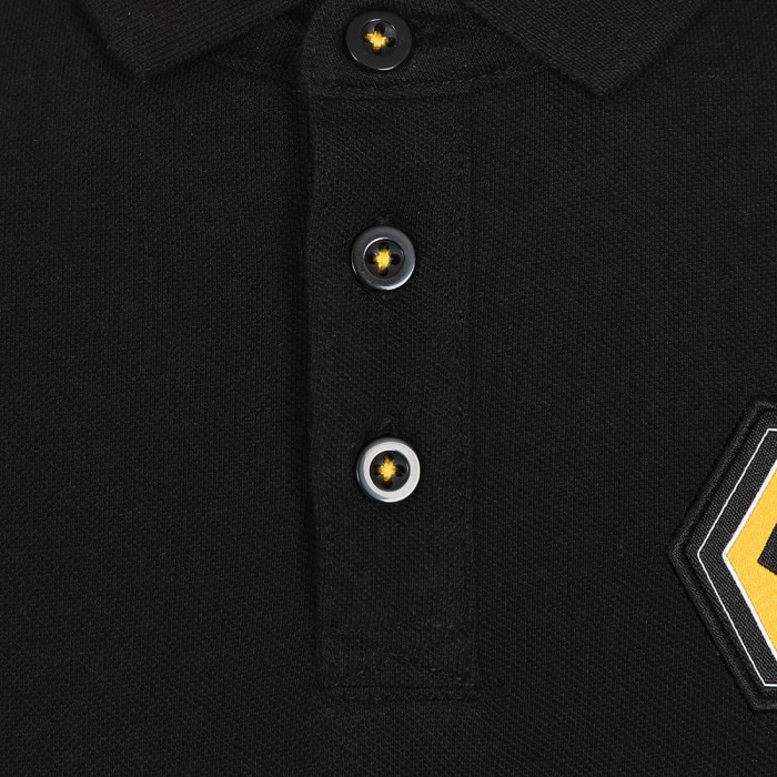 Essentials Crest Polo - Black - Kids