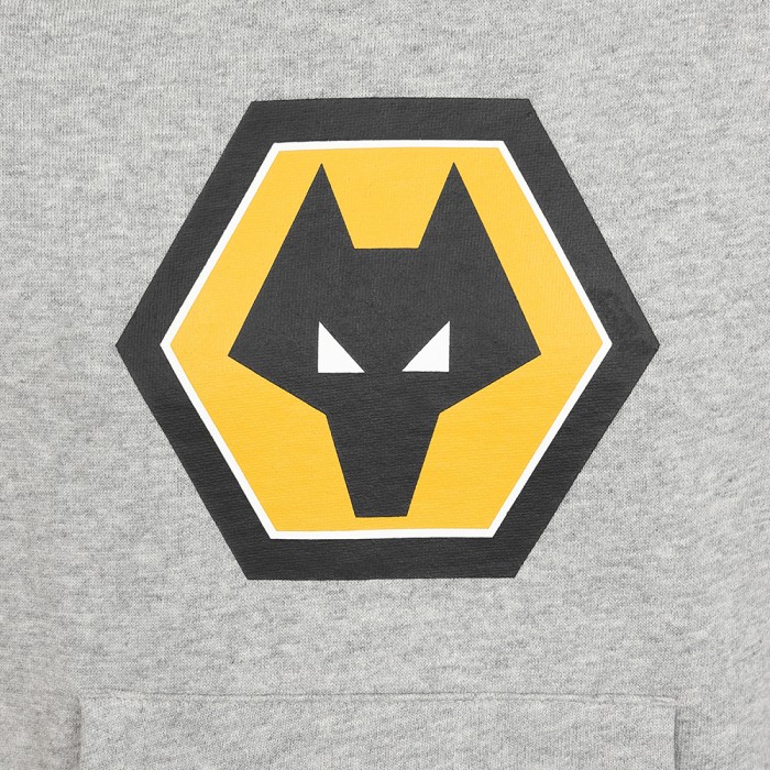 Essentials Large Crest Hoodie - Grey - Kids