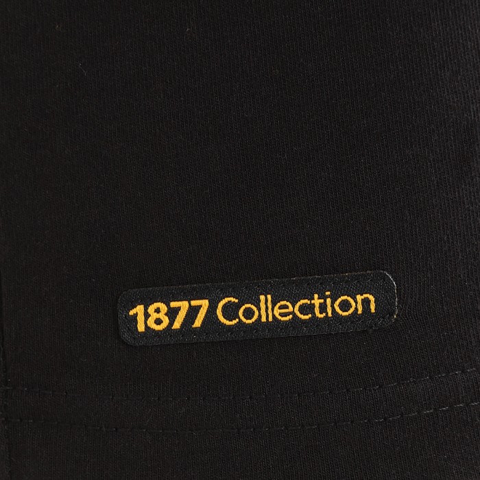 1877 Contrast Sleeve T-Shirt - Black