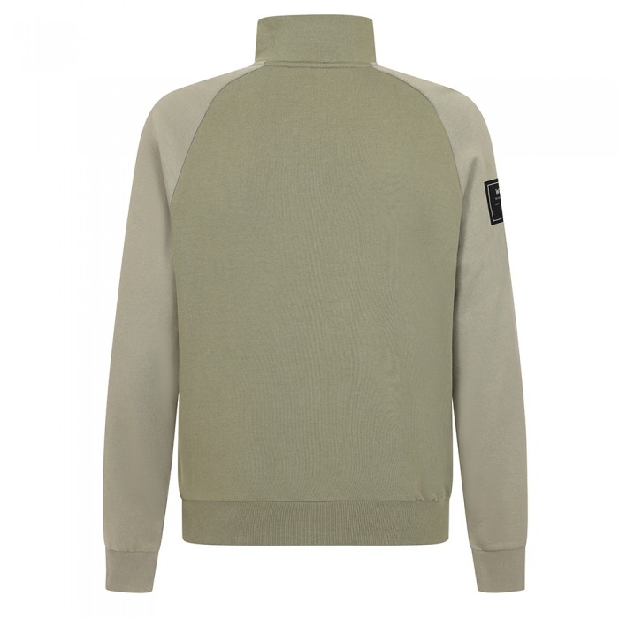 Terrace 1/4 Zip Pocket Sweat - Lichen Green