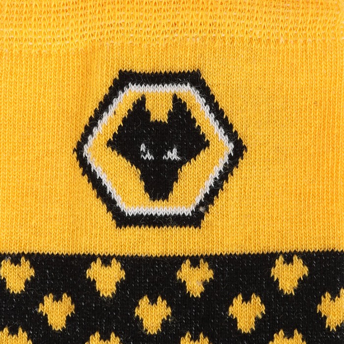 Wolf Head Socks - Gold