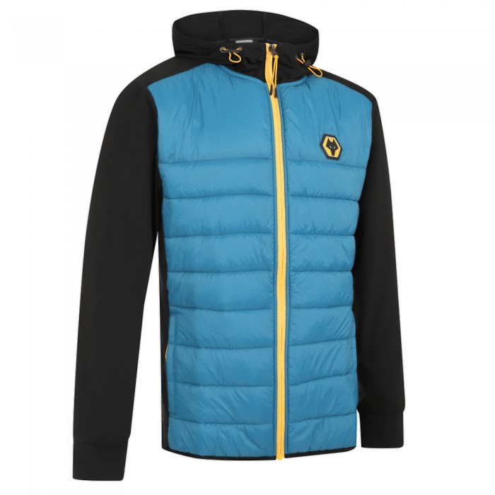 Progression Zip through Hybrid Jacket - Teal
