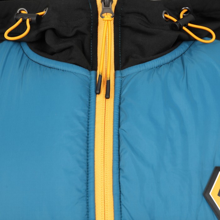 Progression Zip through Hybrid Jacket - Teal