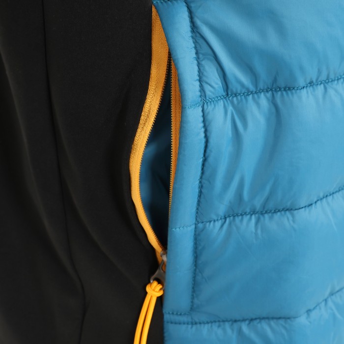Progression Zip through Hybrid Jacket - Teal