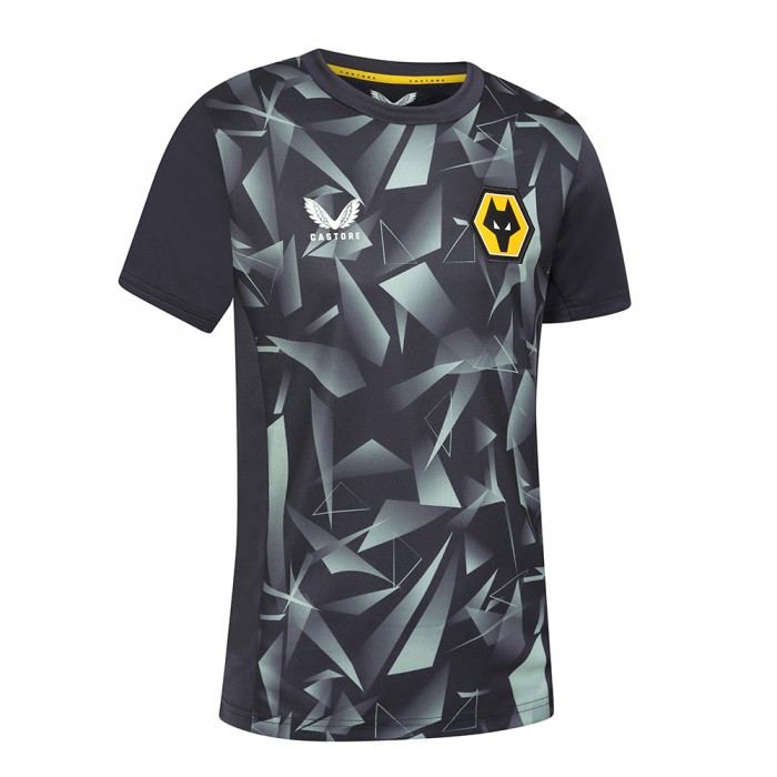 2022-23 Matchday Warm Up T-Shirt - Black - Junior