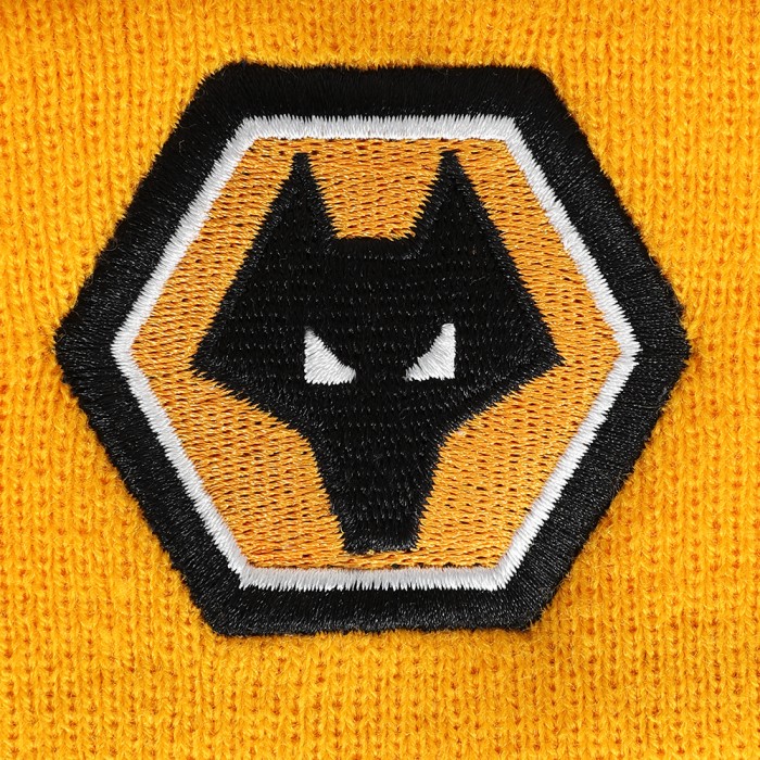 Contrast Logo Bobble Hat - Black